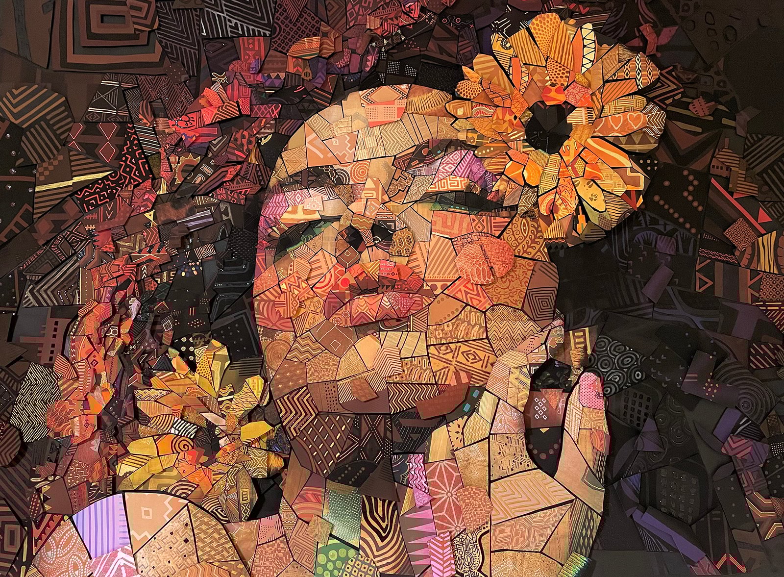 THE AFRICAN BRICKS “Cherish” unique art piece 160 x 120 cm | tsevis